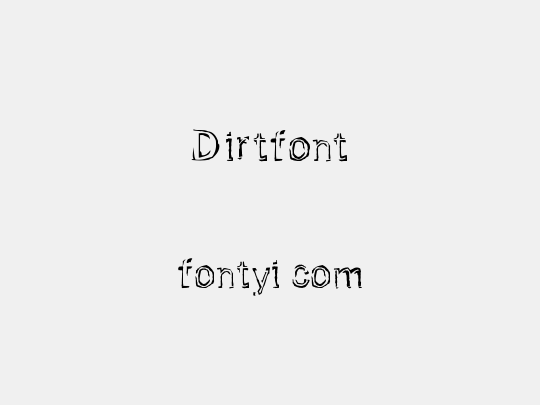 Dirtfont