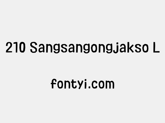 210 Sangsangongjakso L
