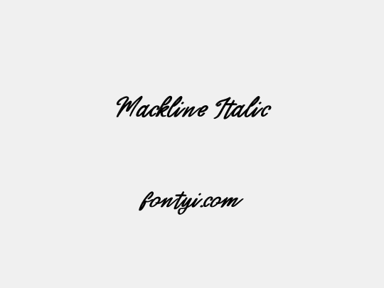 Mackline Italic