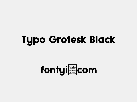 Typo Grotesk Black