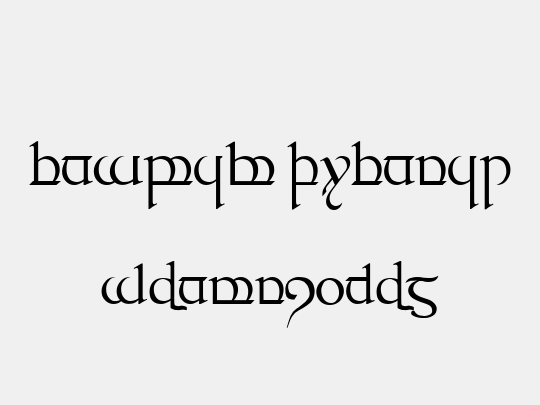 Tengwar Quenya-1