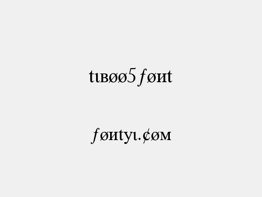tiboo5font