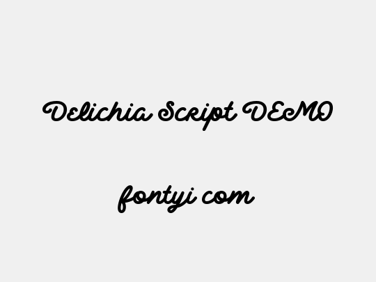 Delichia Script DEMO