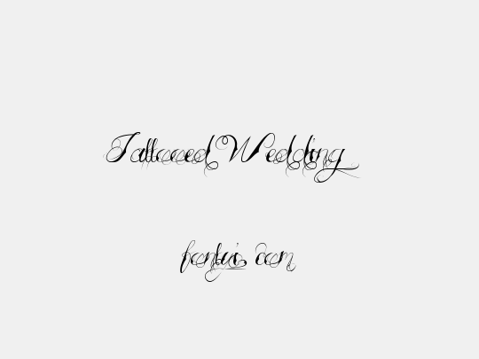 Tattooed Wedding