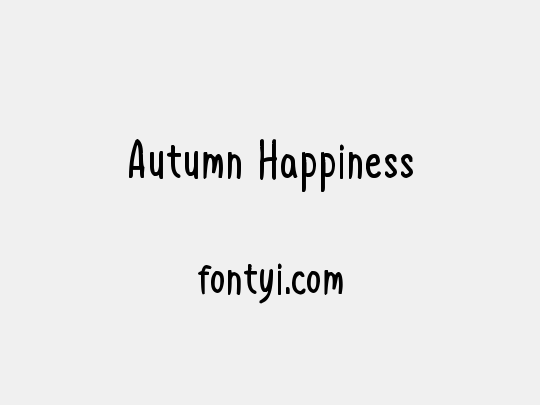 Autumn Happiness