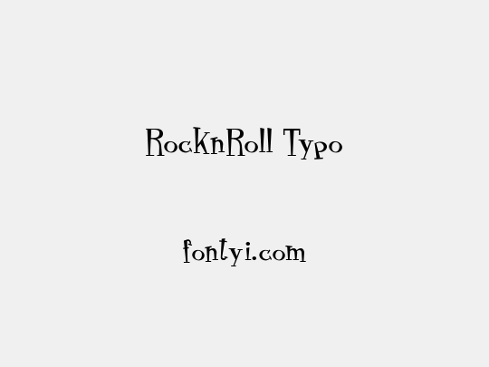 RocknRoll Typo