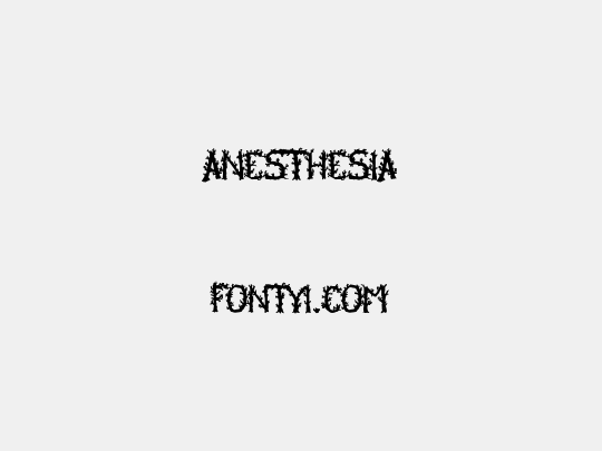 Anesthesia