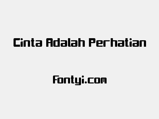 Cinta Adalah Perhatian