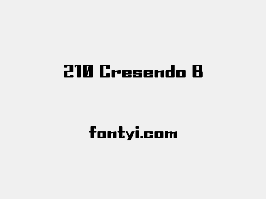 210 Cresendo B