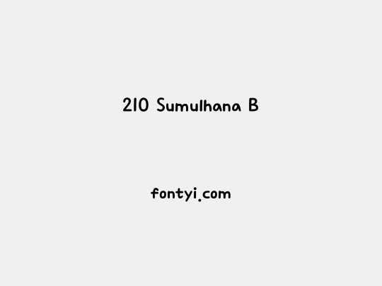 210 Sumulhana B