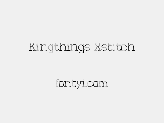 Kingthings Xstitch