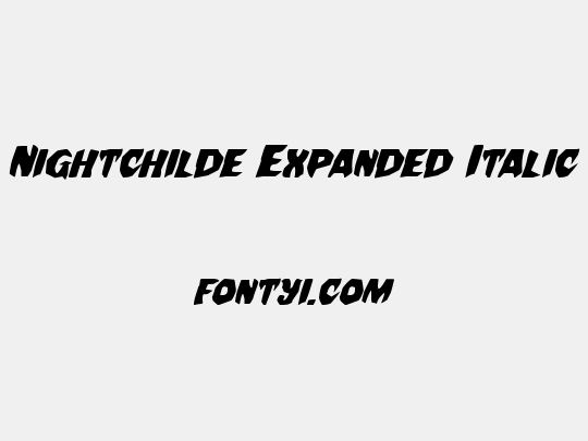 Nightchilde Expanded Italic