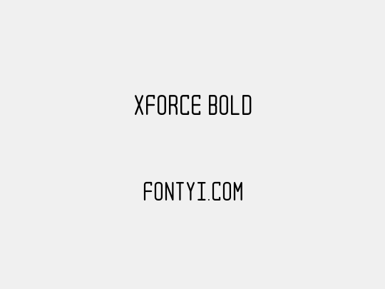 XForce Bold