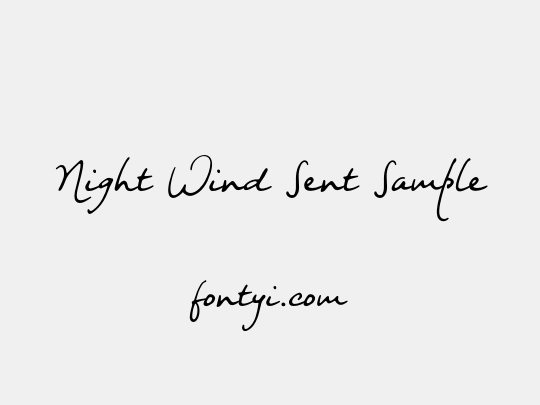 Night Wind Sent Sample
