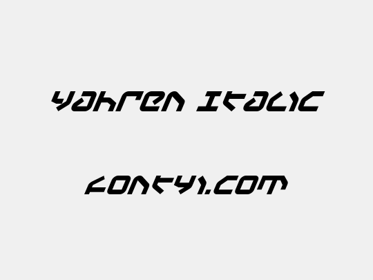 Yahren Italic