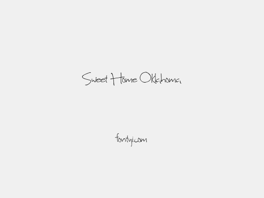 Sweet Home Oklahoma