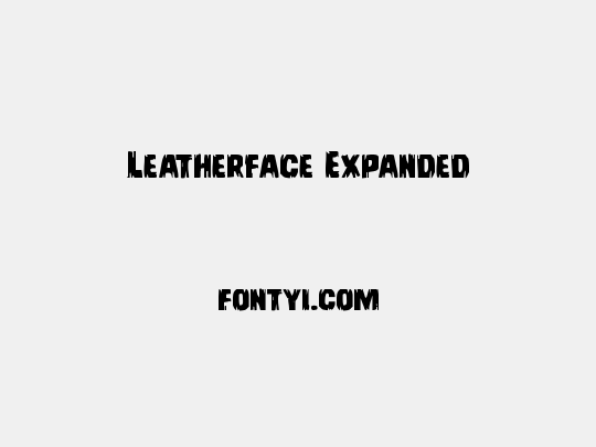 Leatherface Expanded