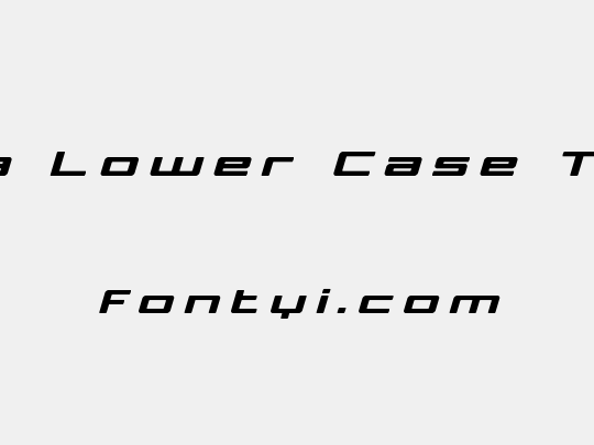 Phoenicia Lower Case Ttitle Italic