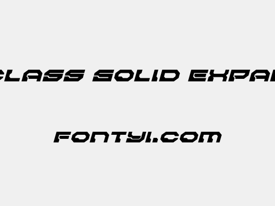 Pulsar Class Solid Expanded Italic