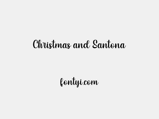 Christmas and Santona
