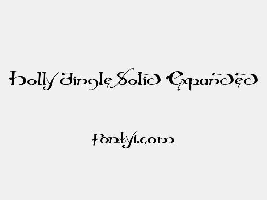 Holly Jingle Solid Expanded