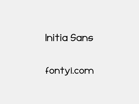 Initia Sans