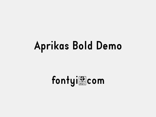 Aprikas Bold Demo