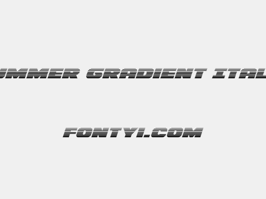 Bummer Gradient Italic