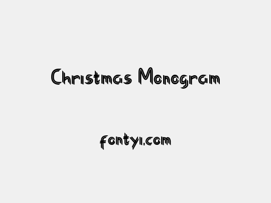 Christmas Monogram