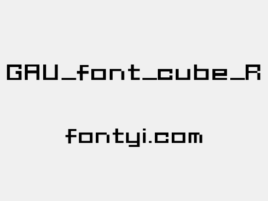 GAU_font_cube_R