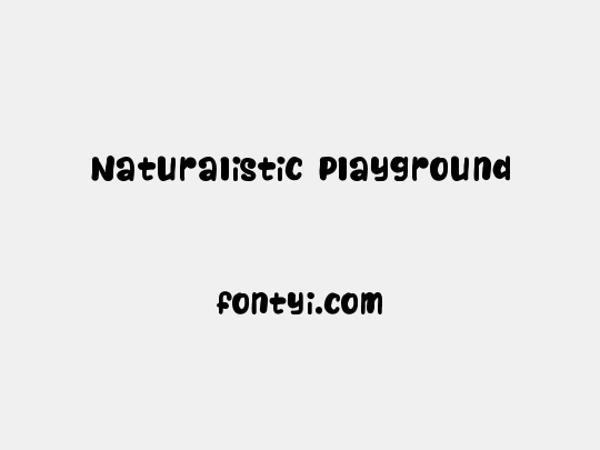 Naturalistic Playground