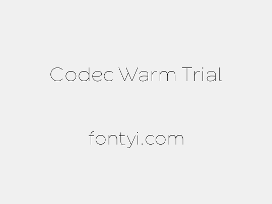 Codec Warm Trial