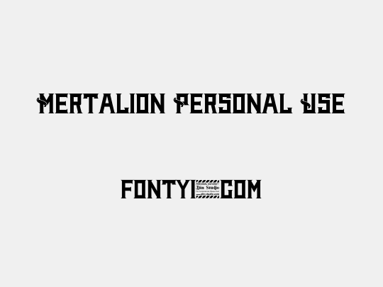 Mertalion Personal Use