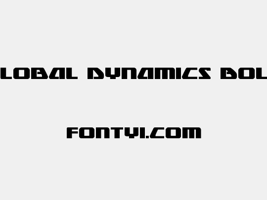 Global Dynamics Bold