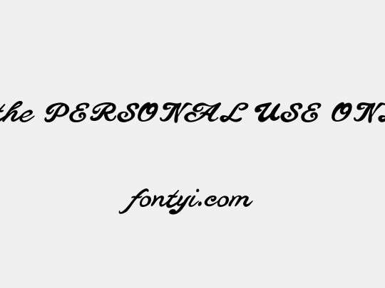 Clothe PERSONAL USE ONLY