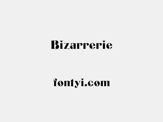 Bizarrerie