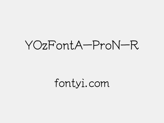 YOzFontA-ProN-R