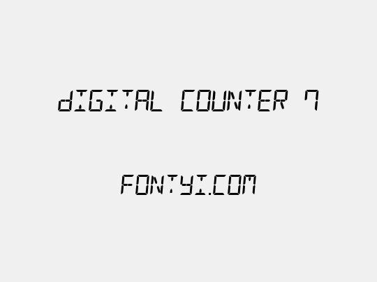 Digital Counter 7