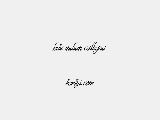 bits indian calligra
