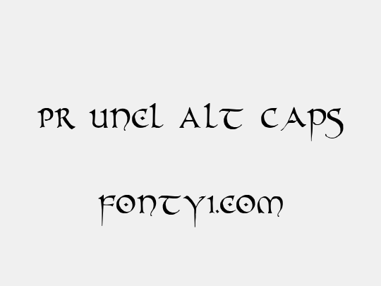 PR Uncl Alt Caps