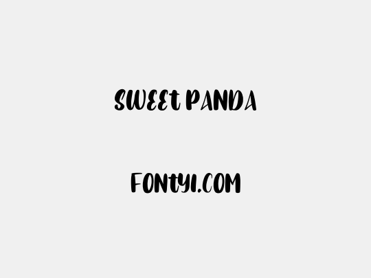 Sweet Panda