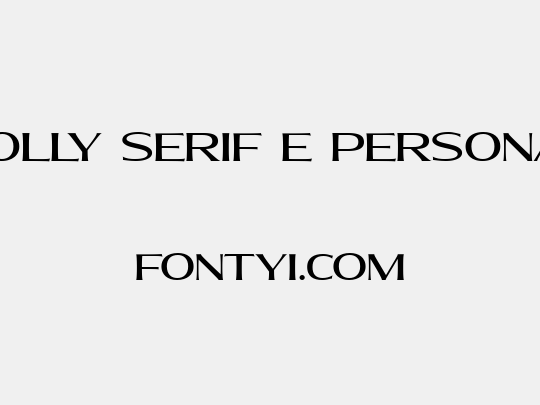 Molly Serif E PERSONAL