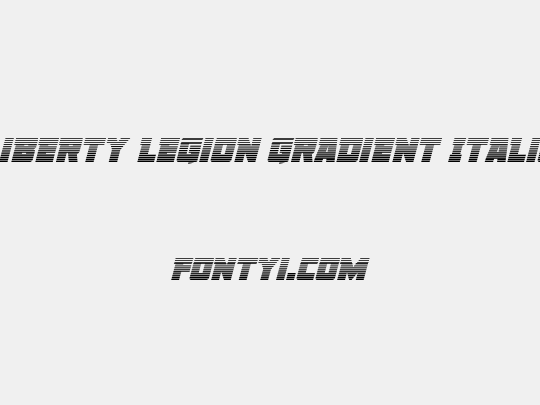Liberty Legion Gradient Italic