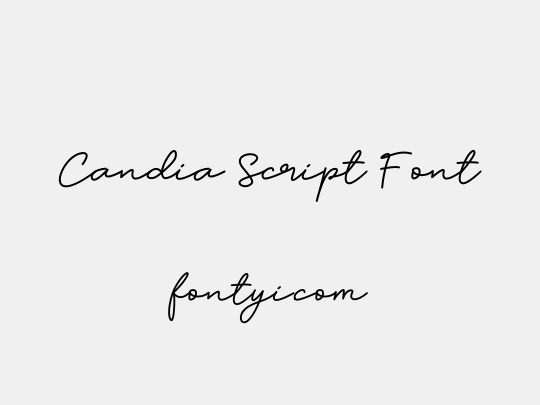 Candia Script Font