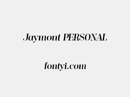 Jaymont PERSONAL
