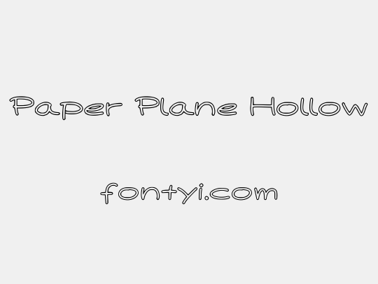 Paper Plane Hollow
