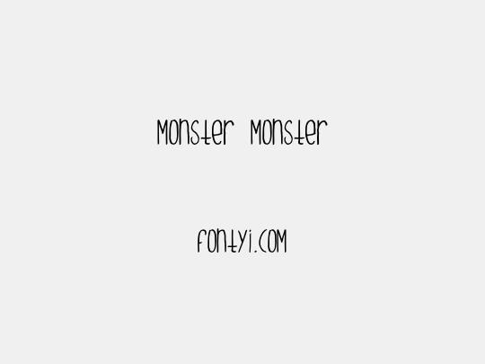 Monster Monster