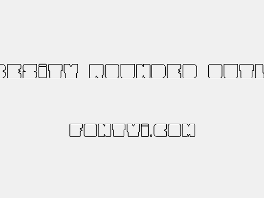 Cubesity Rounded Outline