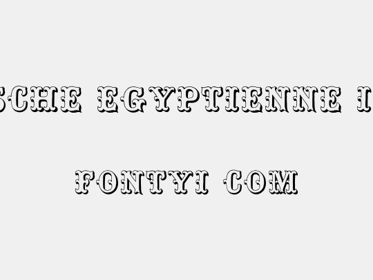 Toskanische Egyptienne Initialen