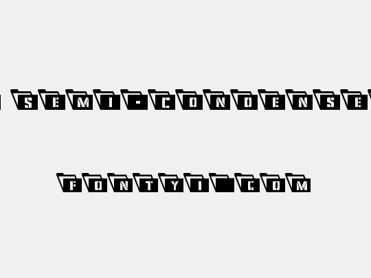 Eyes Only Semi-Condensed Leftalic